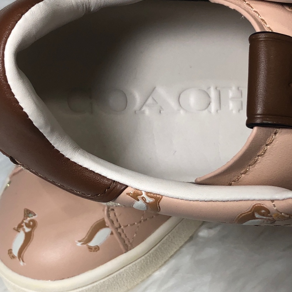 🍒NEW! Coach C101 Cherry Appliqué Leather Sneaker - Picture 7 of 8